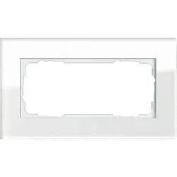 Afbeelding van Gira Esprit afdekraam 2 voudig glas wit zonder