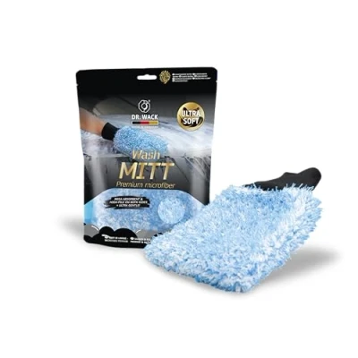Image de DR. WACK Gant de lavage Pour voiture Microfibre première qualité Ultra doux &amp; extrêmement absorbants un nettoyage sans rayures Durable écologique Entretien premium
