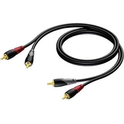 Afbeelding van Tulp kabel Procab 5 meter (Stereo, 100% koper, Verguld)