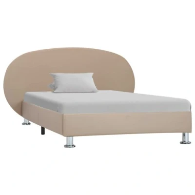 Afbeelding van Bedframe kunstleer cappuccino 100x200 cm