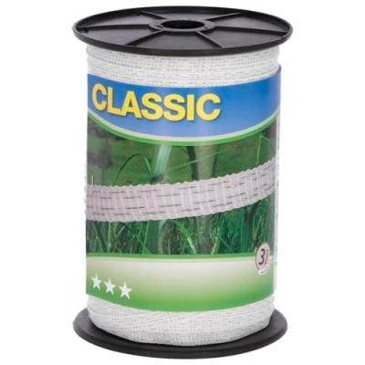 Afbeelding van Ako Classic Afrasteringslint 200m x 10mm Wit
