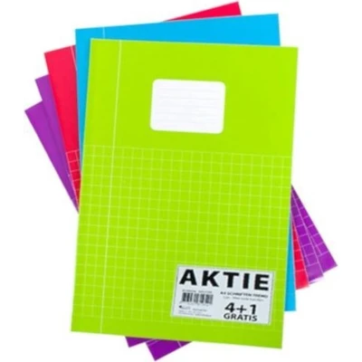 Afbeelding van Schrift Verhaak Trend A4 ruit 10x10mm 80blz 60gr assorti