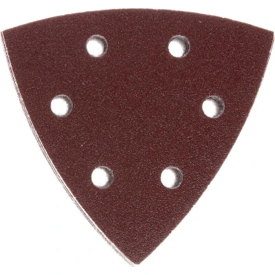 Afbeelding van Bosch Accessories 2607019500 Deltaschuurpapierset Met klittenband, Geperforeerd Korrelgrootte 60, 120, 240 Hoekmaat 93 mm 1 set(s)