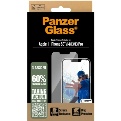 Afbeelding van PanzerGlass Anti Bacterial Screenprotector voor de iPhone 16e
