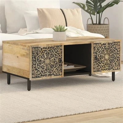 Afbeelding van Salontafel 100x54x40 cm massief mangohout