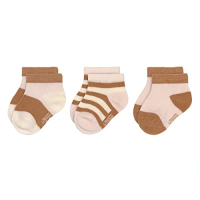 Afbeelding van Lässig Badstof Sokken GOTS powder pink/caramel (3 pack)