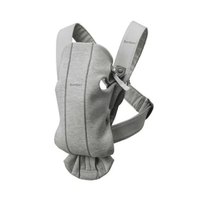 Image de Porte Bébé Mini Jersey 3D Gris Clair