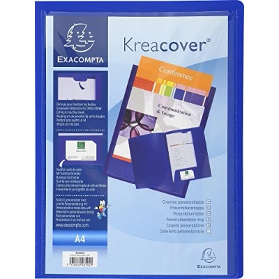Afbeelding van Exacompta Presentatiemap Krea Cover PP, A4, blauw