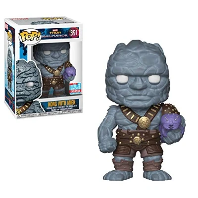 Afbeelding van Funko Pop! Bobble: Marvel: Thor Ragnarok: Korg w/Miek