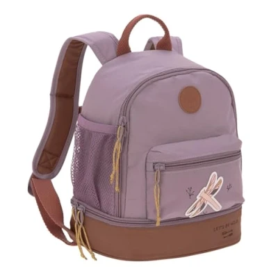 Image de LÄSSIG Sac à dos pour Enfant avec Sangle de Poitrine Jardin 27 cm, 4,5 litres en Haut, 1,5 Litre Bas, 3 Ans/Mini Backpack, Violet, 24,5 x 15,5 cm / 310 g, enfants