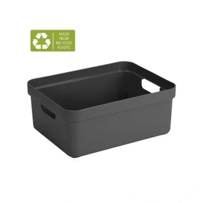 Afbeelding van Sunware Sigma home opbergbox 24L antraciet 44,5 x 34,5 18 cm