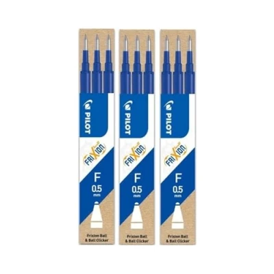 Afbeelding van Pilot vullingen Frixion Ball en Click Blauw 0.5mm 3 stuks