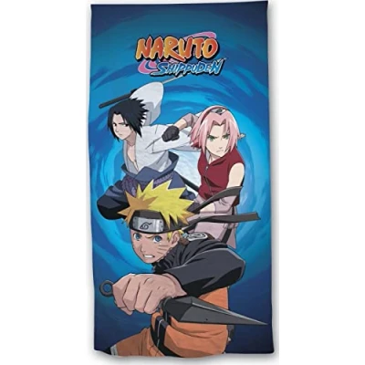 Afbeelding van arlis Naruto strandlaken of badhanddoek, 70 x 140 cm, van katoen (Naruto handdoek B)