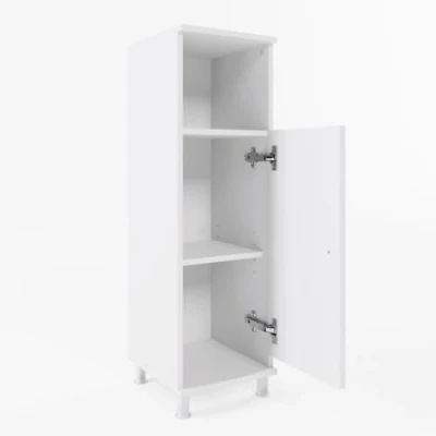 Afbeelding van Vicco Halfhoge kast Fynn, Wit/Wit, 30 x 95 cm