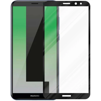 Afbeelding van Cadorabo Volledig scherm pantserfolie geschikt voor Huawei MATE 10 LITE in TRANSPARANT met ZWART Gehard (Tempered) display beschermglas 9H hardheid 3D Touch (RETAIL PACKAGING)