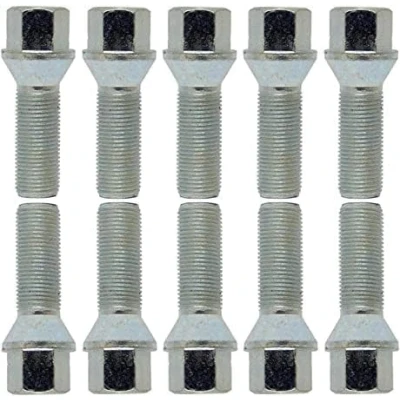 Afbeelding van 10 stuks zilveren conische wielbouten M14 x 1,5 45 mm