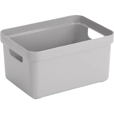 Afbeelding van Sunware Sigma home opbergbox 5L grijs 25,2 x 17,5 12,2 cm