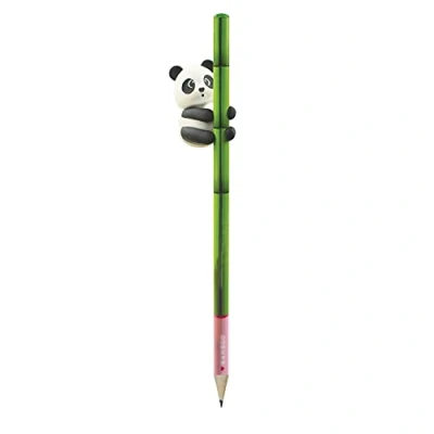Afbeelding van panda Potlood met gum Bamboe patroon