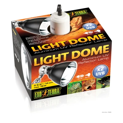 Afbeelding van Exo Terra Light Dome Uv Lampreflector Verlichting 14x18.5x14 cm Aluminium