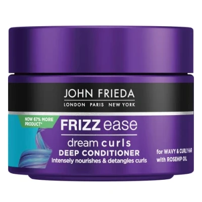 Afbeelding van John Frieda Frizz Ease Dream Curls Deep Conditioner Intensieve verzorging, ontwart en maakt natuurlijke krullen glad 250 ml