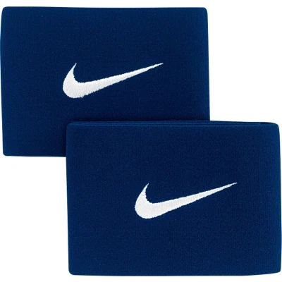 Afbeelding van Nike Guard Stay II Scheenbeschermer Bandjes Navy Wit Blauw Scheenbeschermers Voetbal