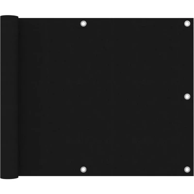 Afbeelding van Balkonscherm 75x600 cm oxford stof zwart