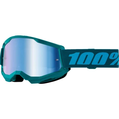 Afbeelding van 100% Strata 2 Crossbril Motocross Enduro MTB Bril met Spiegel Lens Stone