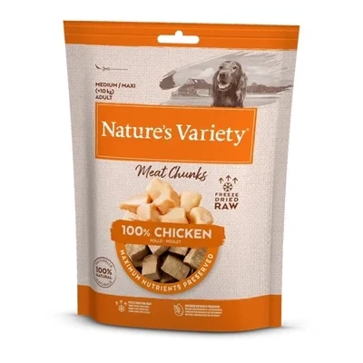 Afbeelding van 2x 50g Nature&#039;s Variety Gevriesdroogde vleeshapjes voor honden