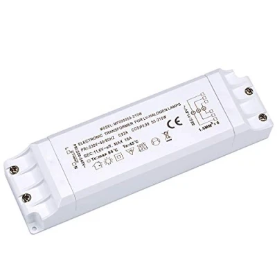 Afbeelding van Yafido Elektronische transformator 230 V AC naar 12 50 210 W, halogeen met overbelastingsbeveiliging, niet dimbaar, voor