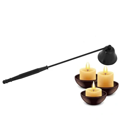 Afbeelding van Hztyyier Kaars van roestvrij staal, kaarsendover met lange steel voor aromatherapie kaarsen, diner kaarsen (#1)