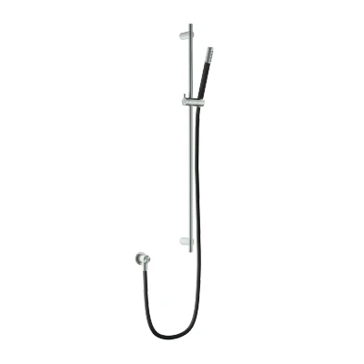 Afbeelding van HotBath Archie Glijstang 90 cm met wanduitlaat, doucheslang 1,5 mtr en handdouche RVS316 AR317IX