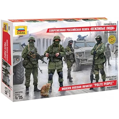 Afbeelding van Zvezda Modern Russian Infantry (Zve3665) modelbouwsets, hobbybouwspeelgoed voor kinderen, modelverf en accessoires