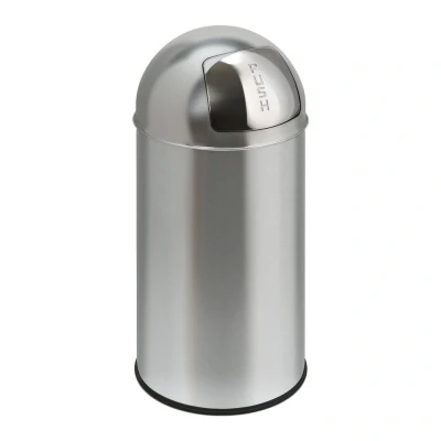 Afbeelding van Afvalbak 40ltr Eko Pushcan mat RVS