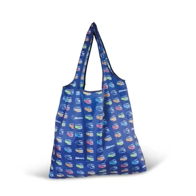 Afbeelding van BRISA VW Opvouwbare boodschappentas, opvouwbaar, uniseks, Blauw, T1 bus