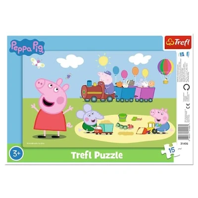 Afbeelding van SUPER GIANT DOUBLE SIDED 3 IN 1 PUZZEL PEPPA PIG