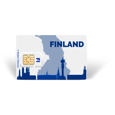 Afbeelding van eSIM Finland Unlimited 30 Dagen Data Prepaid Met Snel 4G/5G Internet En Bellen Op Reis In Europa Airport Telecom