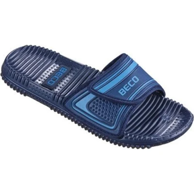 Afbeelding van Beco Badslippers Met Klittenband Donkerblauw Unisex Maat 38