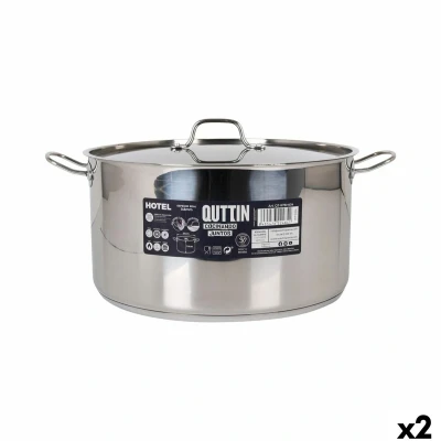 Afbeelding van Kookpot met Deksel Quttin ø 34 x 18 cm (2 Stuks)