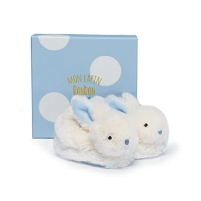 Afbeelding van Doudou et Compagnie baby slofjes Konijntje DC1309