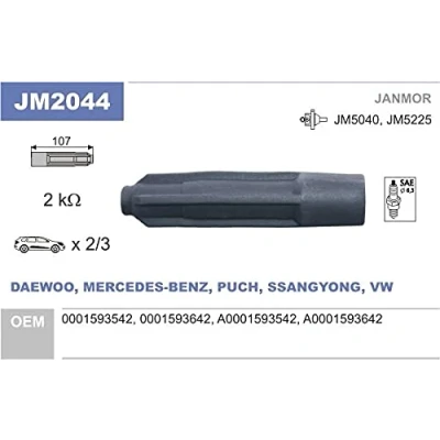 Afbeelding van JANMOR JM2044 Stekker, bobine