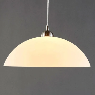 Afbeelding van Lindby hanglamp 1licht glas, metaal H: 18 cm E27 wit