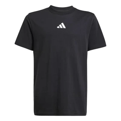 Image de adidas Mixte enfant ESSENTIALS T SHIRT, black/white, 11 12 Years