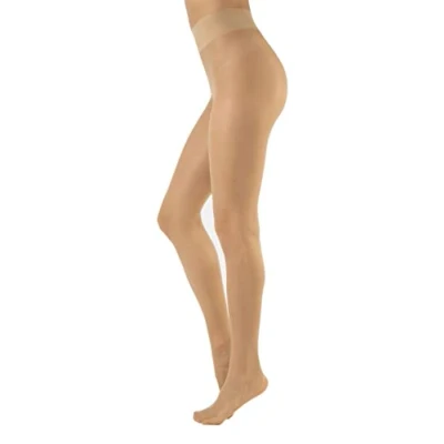 Afbeelding van CALZITALY Onzichtbare transparante panty met verkoelend effect natuurlijk, zwart S, M, L, XL 7 DEN Made in Italy, Vlees