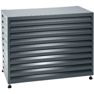 Afbeelding van Evolar EVO COVER MA7016 Airco &amp; Warmtepomp Buitenunit Omkasting Maat Medium 110 x 80 55 cm Gepoedercoat Aluminium Hoogwaardige kwaliteit Donker Antraciet RAL 7016