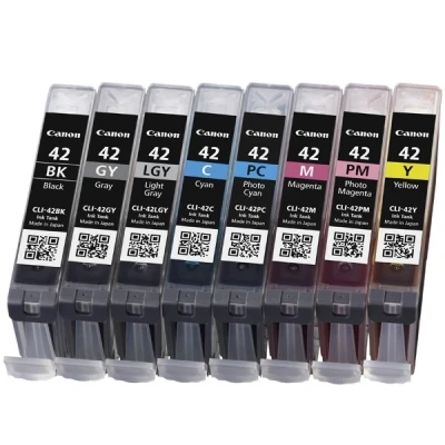 Image de Pack de 8 cartouches Canon Multipack CLI 42 pour Imprimante Pixma Pro 100