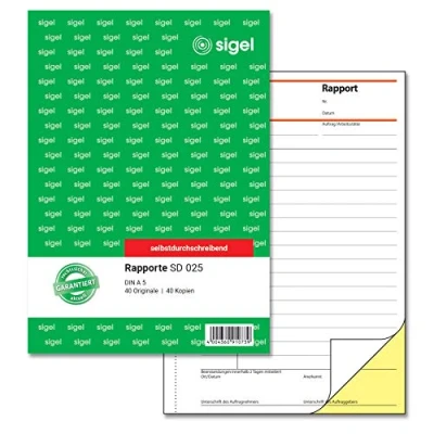 Afbeelding van *formulierboek Sigel A5 20x40 vel