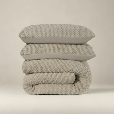 Afbeelding van Sleeptime Fur Teddy Dekbedovertrek 140X200/220 + 1 x kussensloop 60x70 Antraciet