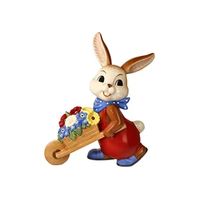 Afbeelding van Goebel Pasen Decoratief beeld / figuur Haas De lente is zo mooi Aardewerk 25cm paashaas