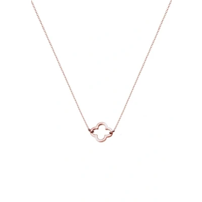 Afbeelding van Elli Cloverleaf Ketting roségoldcoloured, Dames, Maat: 50, Roségold coloured