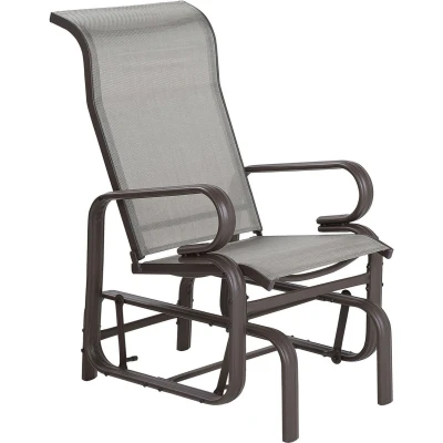 Afbeelding van BORGIO Tuinstoel Bruin Aluminium